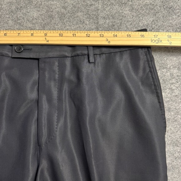 Versace Collection Black Suit Mens 42R 2 Piece Italy Wool Blazer Pants - Picture 15 of 16